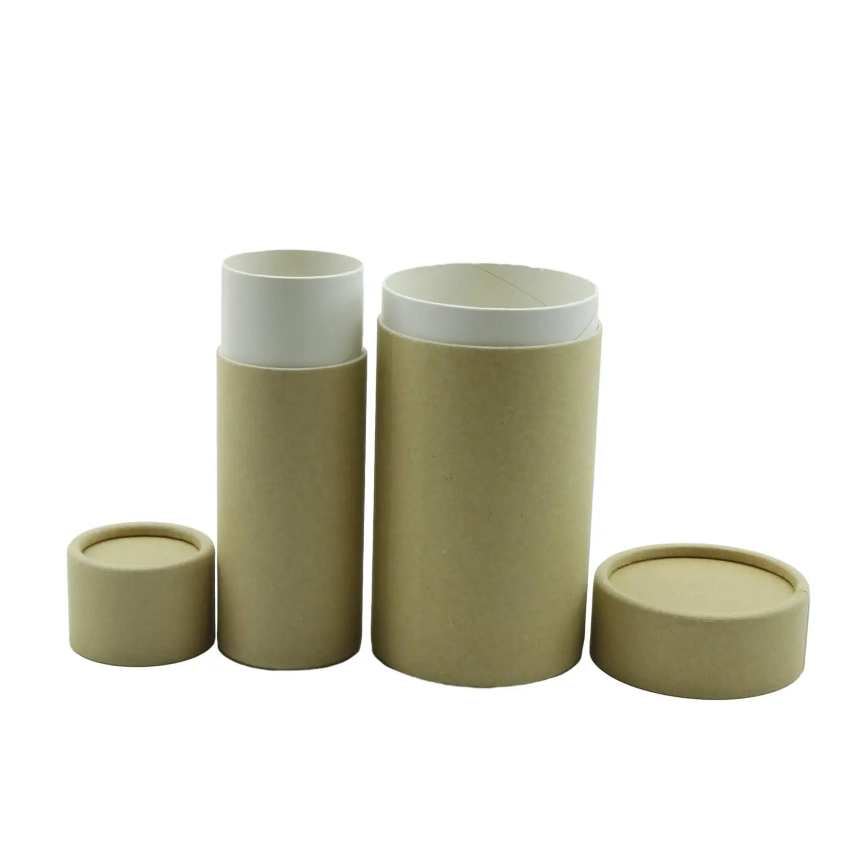Recycled Customized Paper Waterproof Round Cardboard Hair Wax Cream Packaging Cosmetic Jar Cylinder Kraft Paper Tube Paper - 图片 3