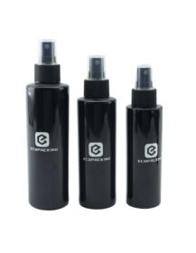 Empty Black Mist Sprayer Plastic Bottle  Face Hair Fine Mist Spray Bottles Cosmetics Packaging