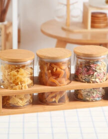 High Borosilicate Food Grade Storage Glass Jars 50ml 1000ml Capacity for Kitchen Spice Coffee Milk Olive Oil Baby Food Packaging