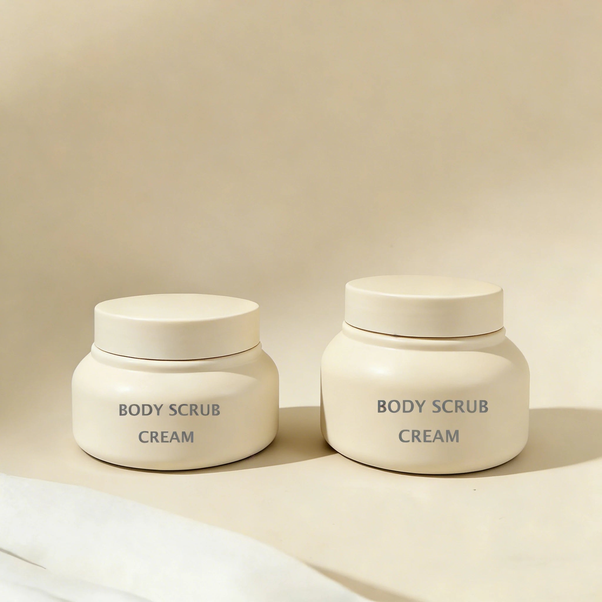 Custom Logo&Color Pet Plastic Scrub Jar 200ml 8oz Face Cream Jar Body Butter Container packaging - 图片 7