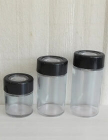 Hot Sale Magnifying Child Resistant Smell Proof Glass Jars with Airtight Lids Packaging