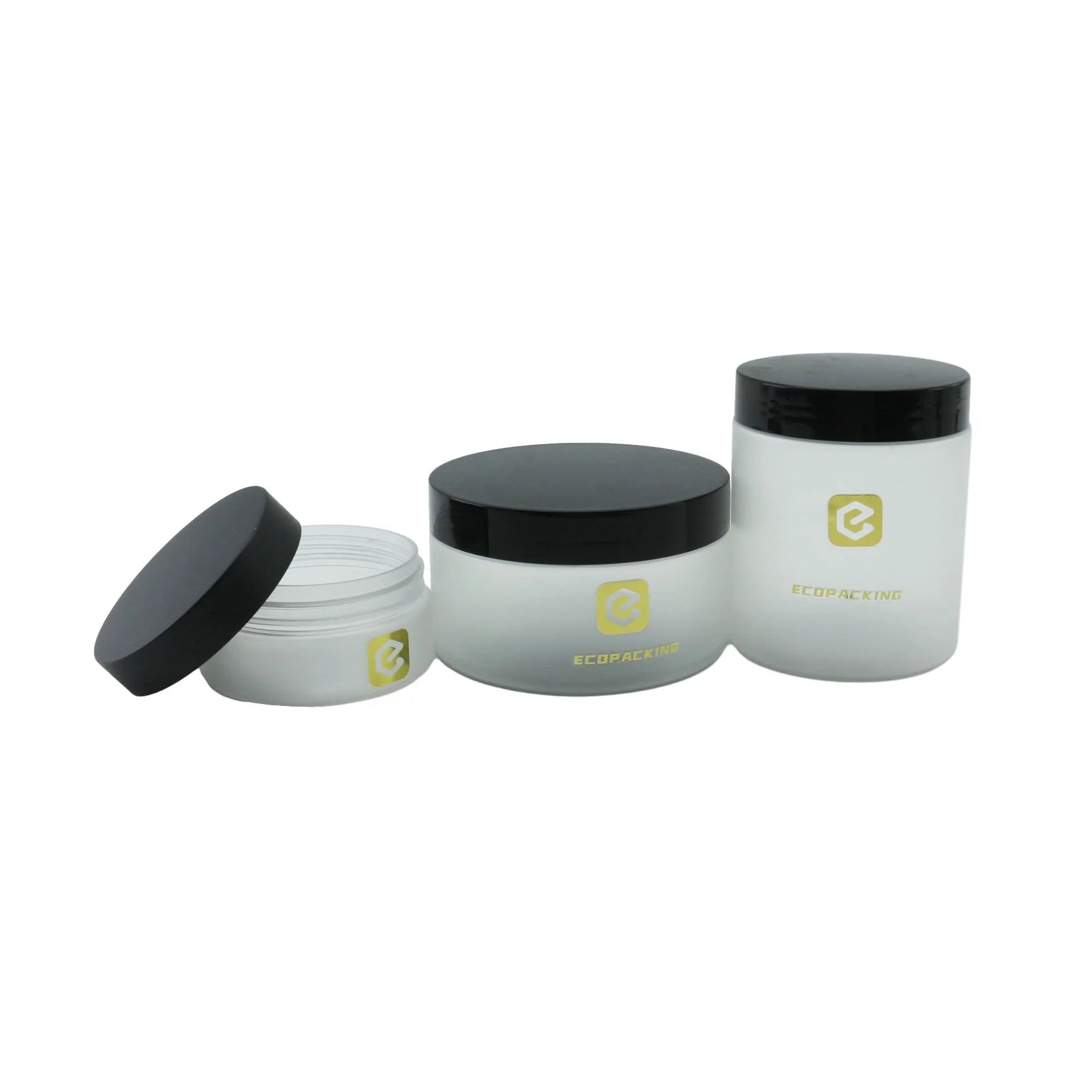 Custom clear Frosted Plastic Jar PET Cream Jars 30g 50g 100g 120g 150g 200g 250g 300g 400g 500g 1000g Body Scrub Plastic Jar - 图片 2