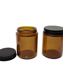 Enough Stock Amber Clear Glass Jar With Lid 100G 120G 150G 200ml Using for Candle /cream/cosmetic/food