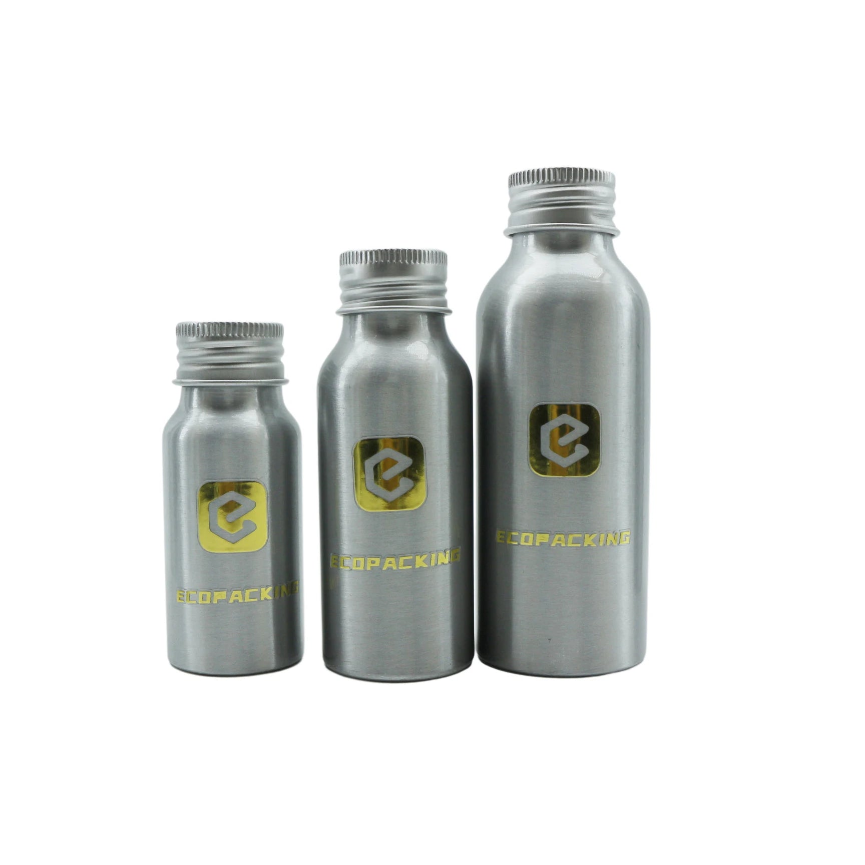 Wholesale Aluminum Bottle With Screw Lid For Skin Care and Face Cleanser Cosmetic Packaging