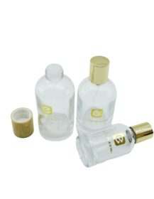 High Quality 30ml 50ml 100ml Cube Glass Empty Clear Perfume Spray Bottle With Square Cap