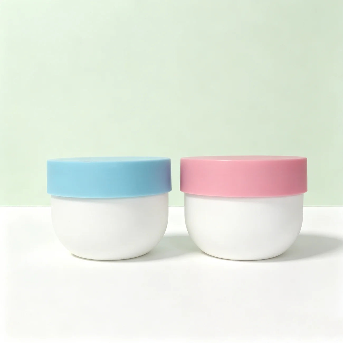 150ml 200ml 250ml 300ml Custom logo Cream Plastic Jar Candy-colored Lid Cosmetic Mask Lotion Packaging Jar - 图片 5