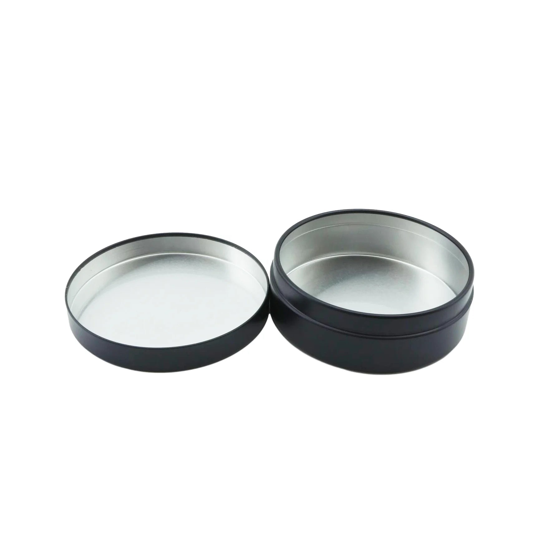 Matte Black Aluminum Candle Tin Jar Tin Can for Face Cream Lip Balm Beard Balm Package 5ml 10ml 15ml 20ml 30ml 50ml 60ml 100ml - 图片 5