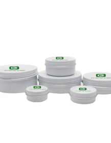 Empty 15ml 30ml 50ml 80ml 100ml White Aluminum Jar for Tin Jar Food Containers