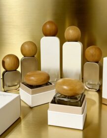 Custom High-grade Skin Care Serum Cream Set Lotion Pump Bottle Bamboo Lid 100ml 120ml Luxury 30g 50g Square Glass Face Cream Jar