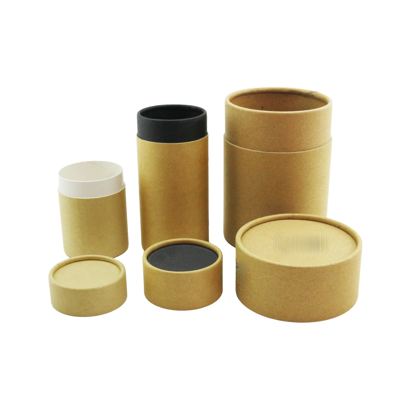 Custom OEM Kraft White Black Colorful Paper Tube for Tea Matcha Cookie Saffron Dry Flower Package Cylinder 8888 - 图片 2