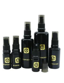 Refill Perfume Mist Spray Bottle 5ml 10ml 15ml 20ml 30ml 50ml 100ml 200ml Uv Black Glass Bottle
