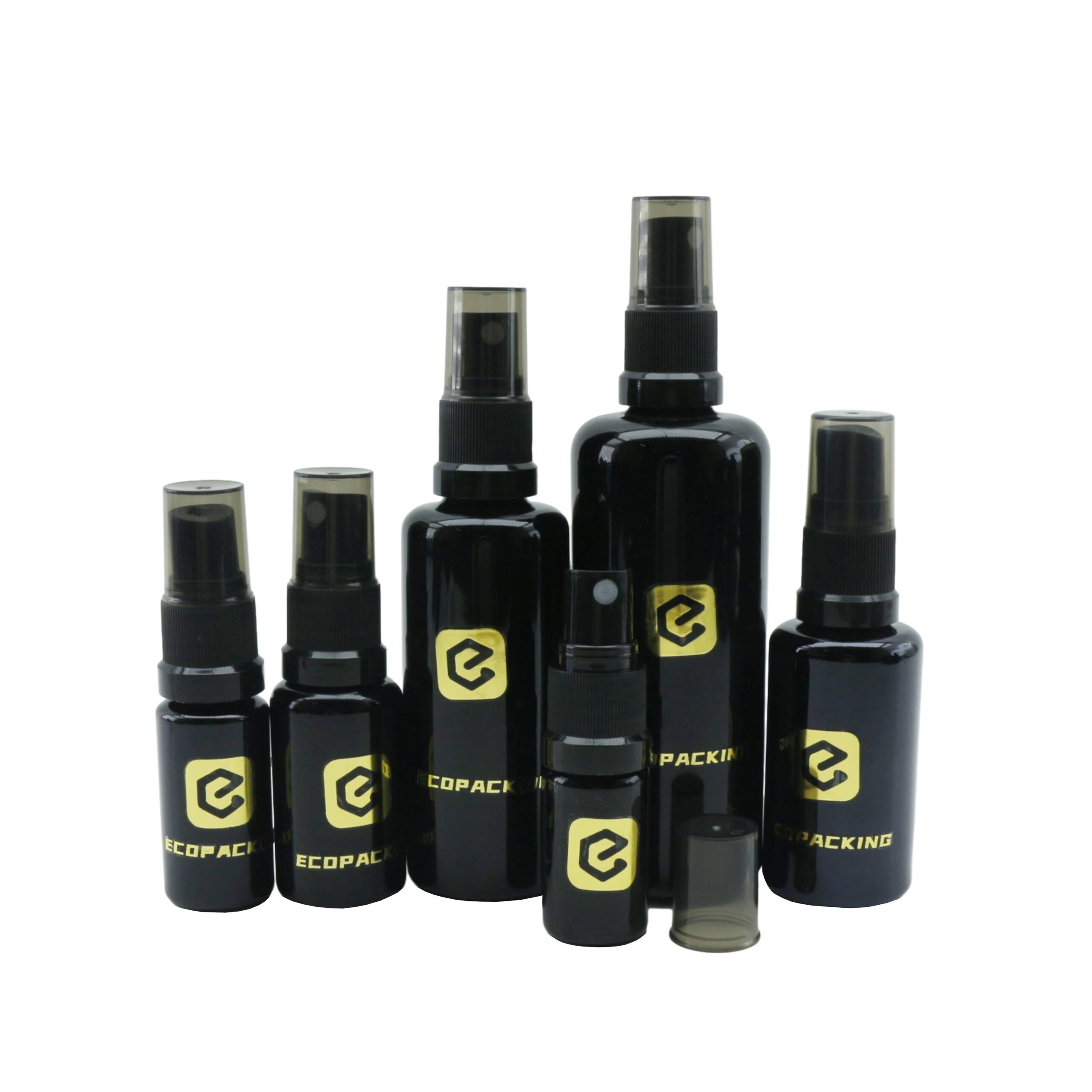 Refill Perfume Mist Spray Bottle 5ml 10ml 15ml 20ml 30ml 50ml 100ml 200ml Uv Black Glass Bottle
