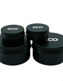 Wholesale 5ml 15ml 20ml 30ml 50ml 100ml Black Aluminum Tin  Container Package Jar Metal Lip Balm Tea Tin