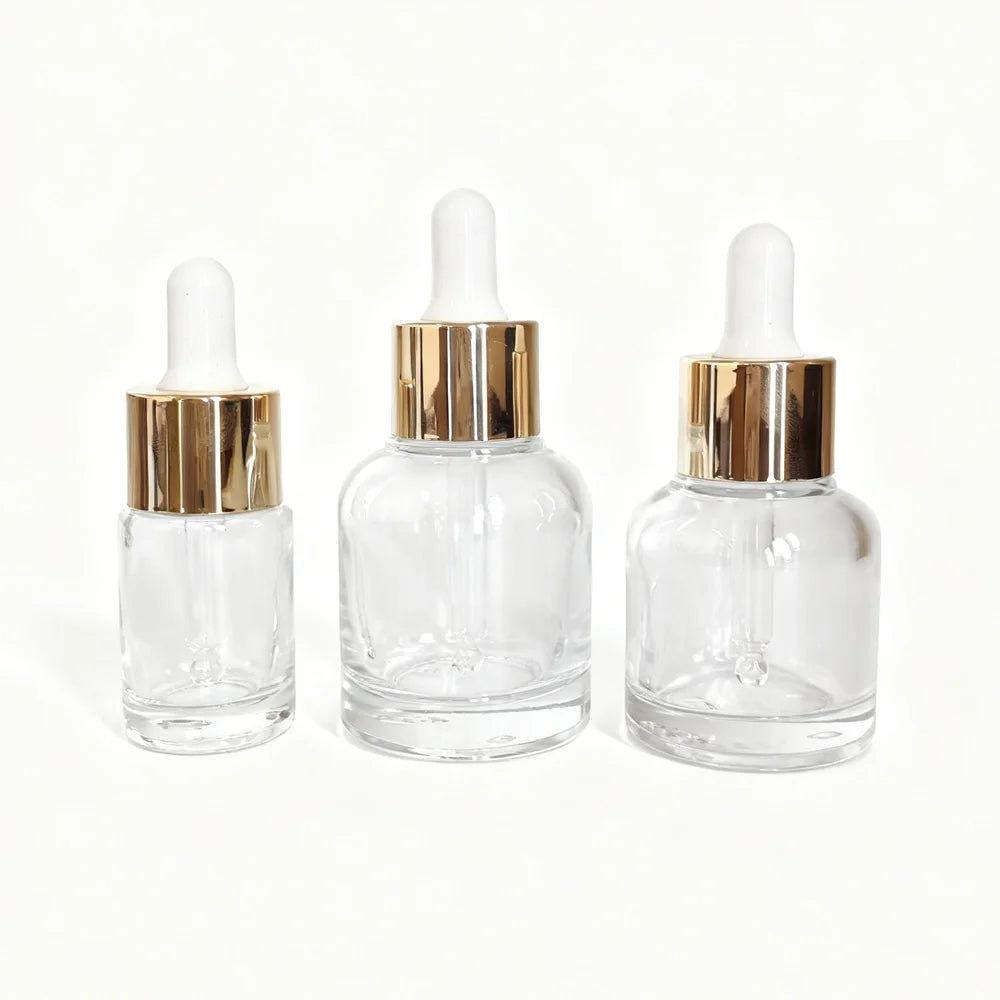 Cosmetic Perfume Glass Bottle Luxury Essential Oil 10ml 20ml 30ml 1oz Green Serum Glass Dropper Bottle for Cosmetics - 图片 5