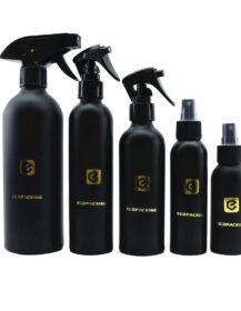 Aluminum Cosmetic Packaging Bottle Metal Packaging 100ml 500ml 1000ml Aluminum Bottle with Spray Lid
