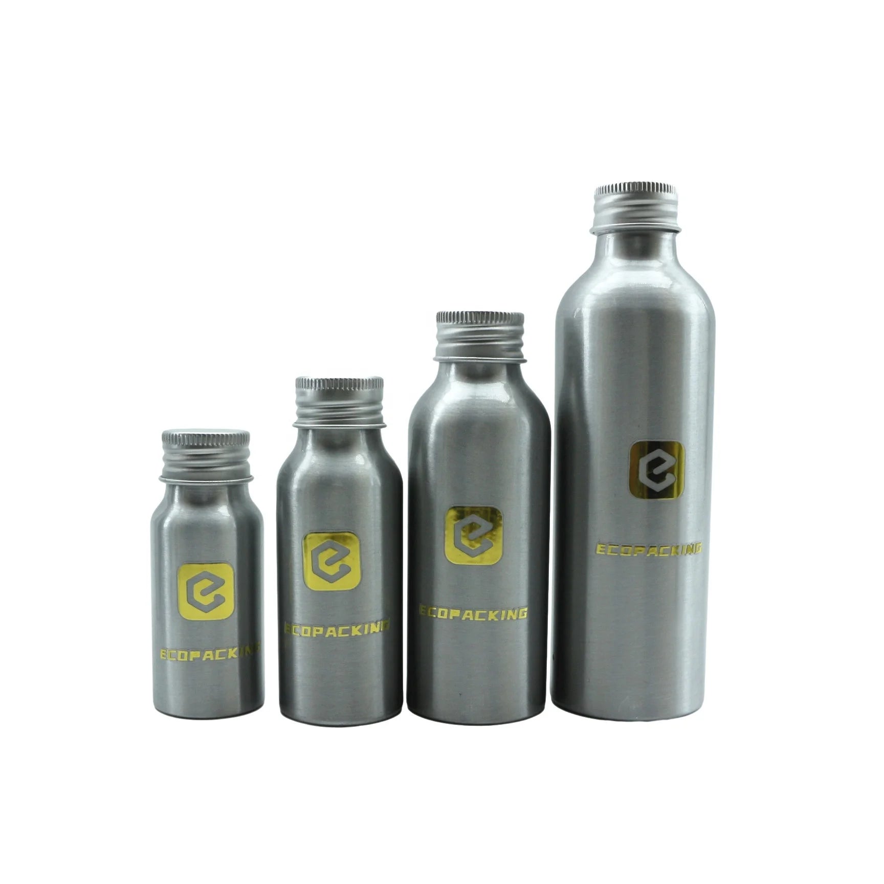 Custom Aluminum Packaging Metal Bottle 50ml 60ml 100ml 120ml 150ml 200ml 250ml Aluminum Bottle With Screw Aluminium Lid R888 - 图片 2