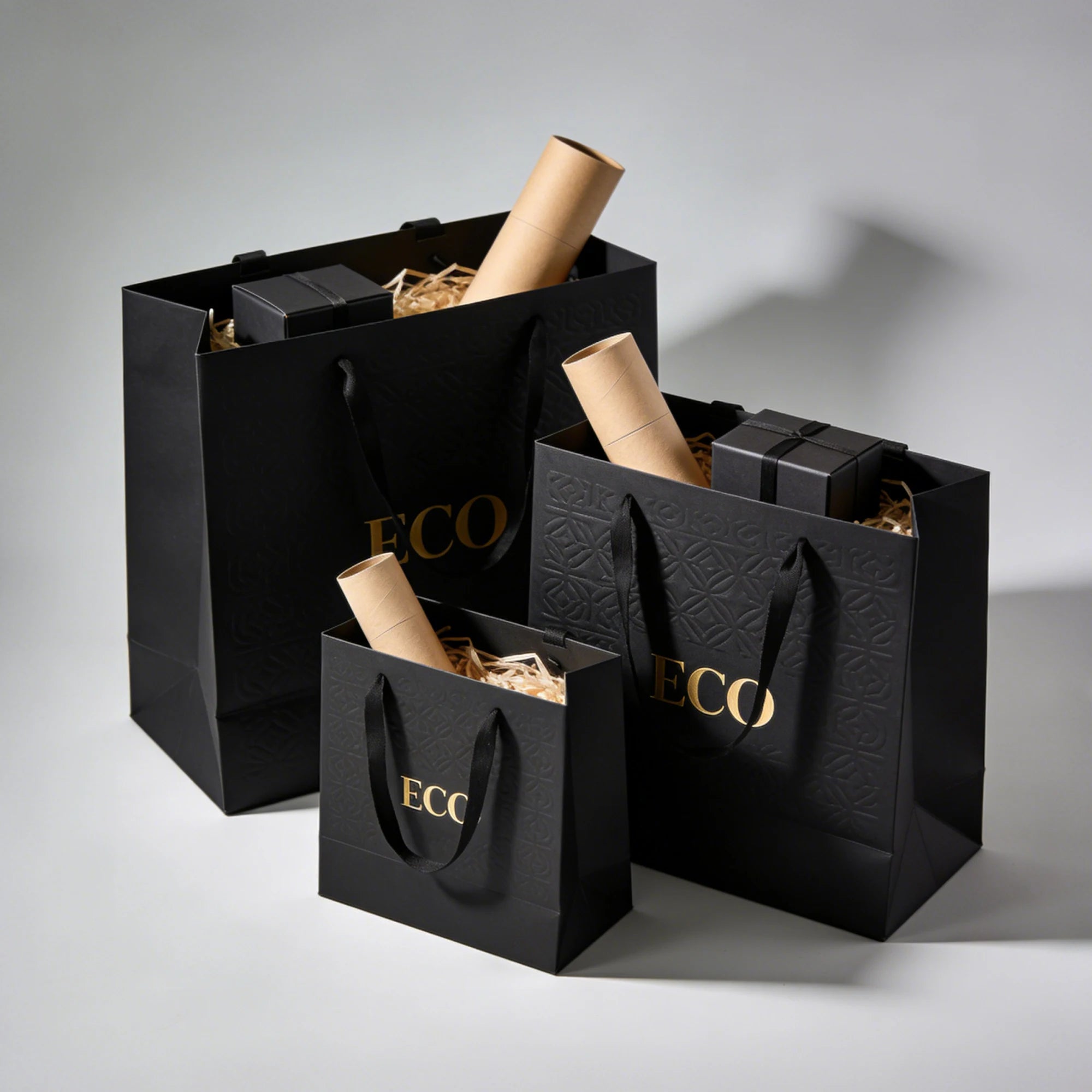 Custom Size Mall MOQ Sustainable Disposable Paper Gift Bag with Flat Handle Promotion Wedding Party Favors Gift Wrapping - 图片 4
