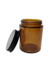 Custom 2oz 4oz 8oz 16oz 32oz Empty Amber Candle Jars Luxury with Metal Lids