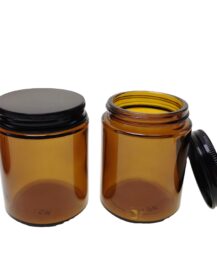 8oz 9oz Amber Glass Candle Jar Cosmetic Glass Jars With Lid