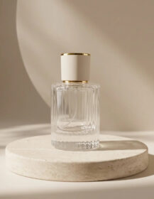 Luxury 20ml 30ml 50ml Empty Glass Perfume Bottles Clear Spray Bottles with Leather Cap for High-End Fragrance