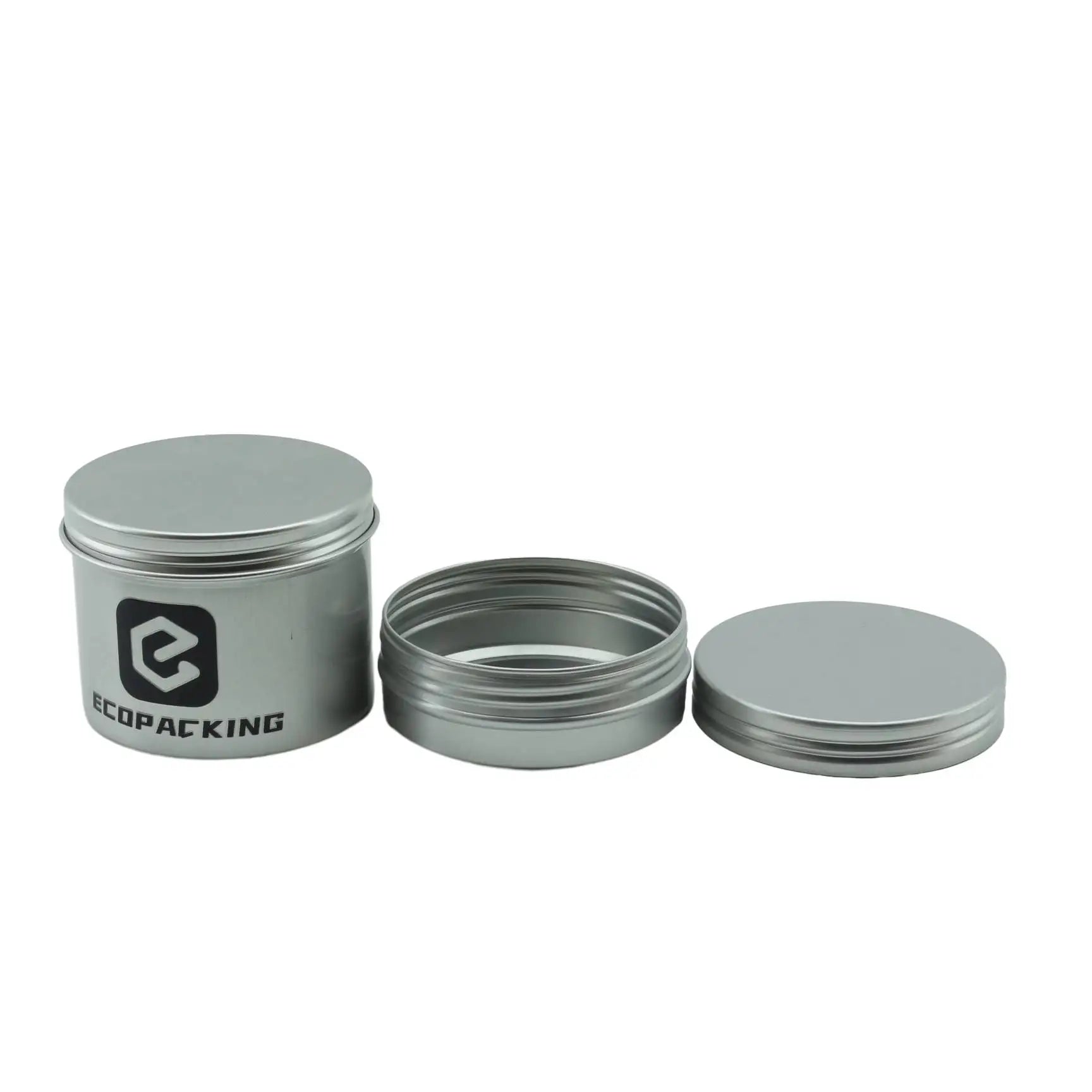 10ml 15ml 25ml 30ml 50ml 60ml 80ml 100ml Aluminium Jar 50g Ointment Container 50 ml Flat Aluminium Tin - 图片 4