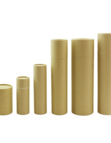 Food Grade Round Container with Window Shaker Cylinder for Matcha Tea Saffron Dry Flower Cookies-Use As a Paper Tube Perfume