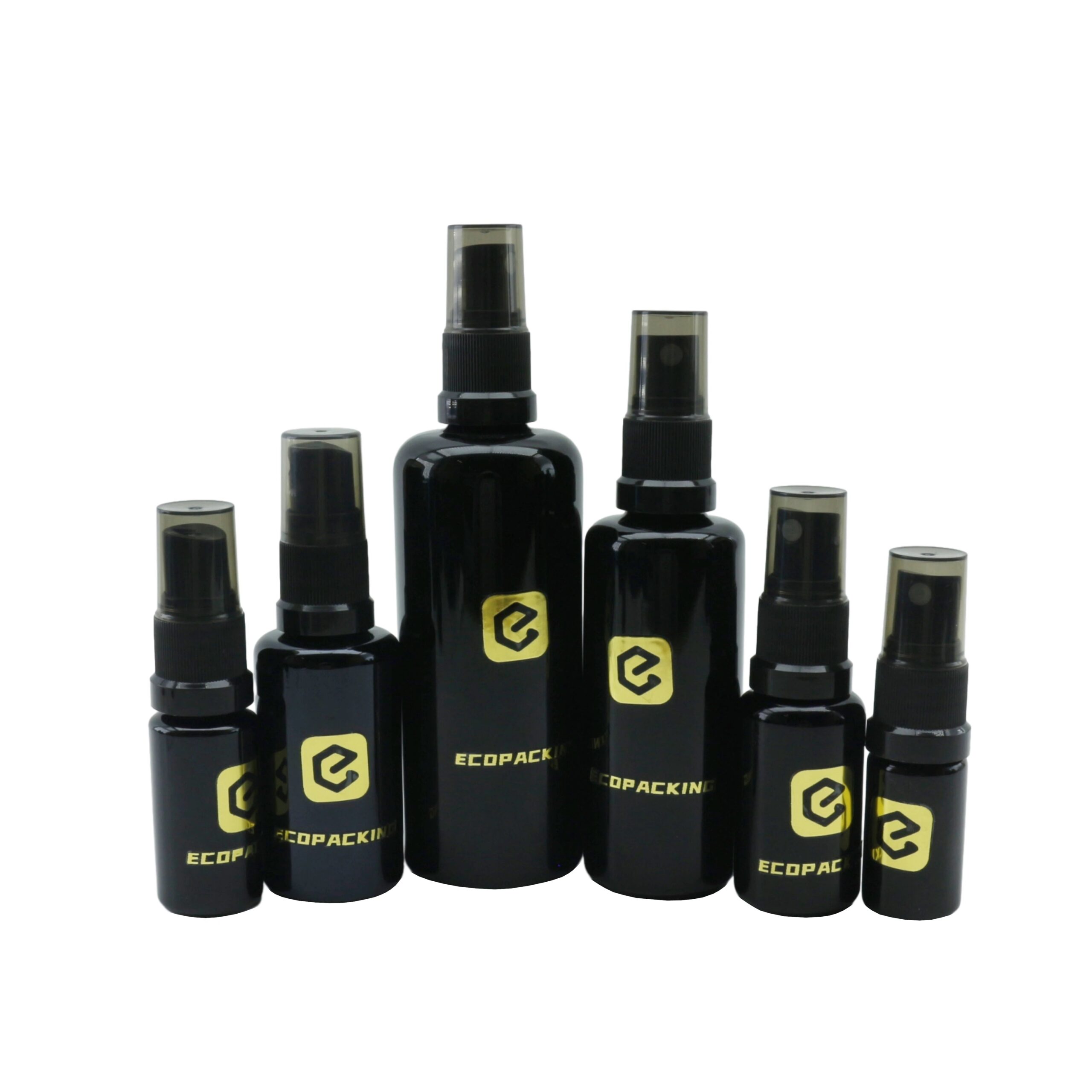 Luxury Body Spray Glass Bottle Packaging 5ml 10ml 15ml 20ml 30ml 50ml 100ml 200ml Uv Black Perfume Bottle - 图片 2