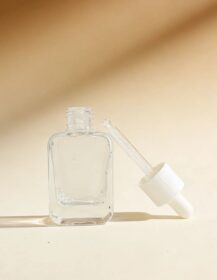 High Quality Empty Amber Glass Square Bottles with Dropper Pump 30ml 50ml 100ml 120ml for Cosmetic Packaging