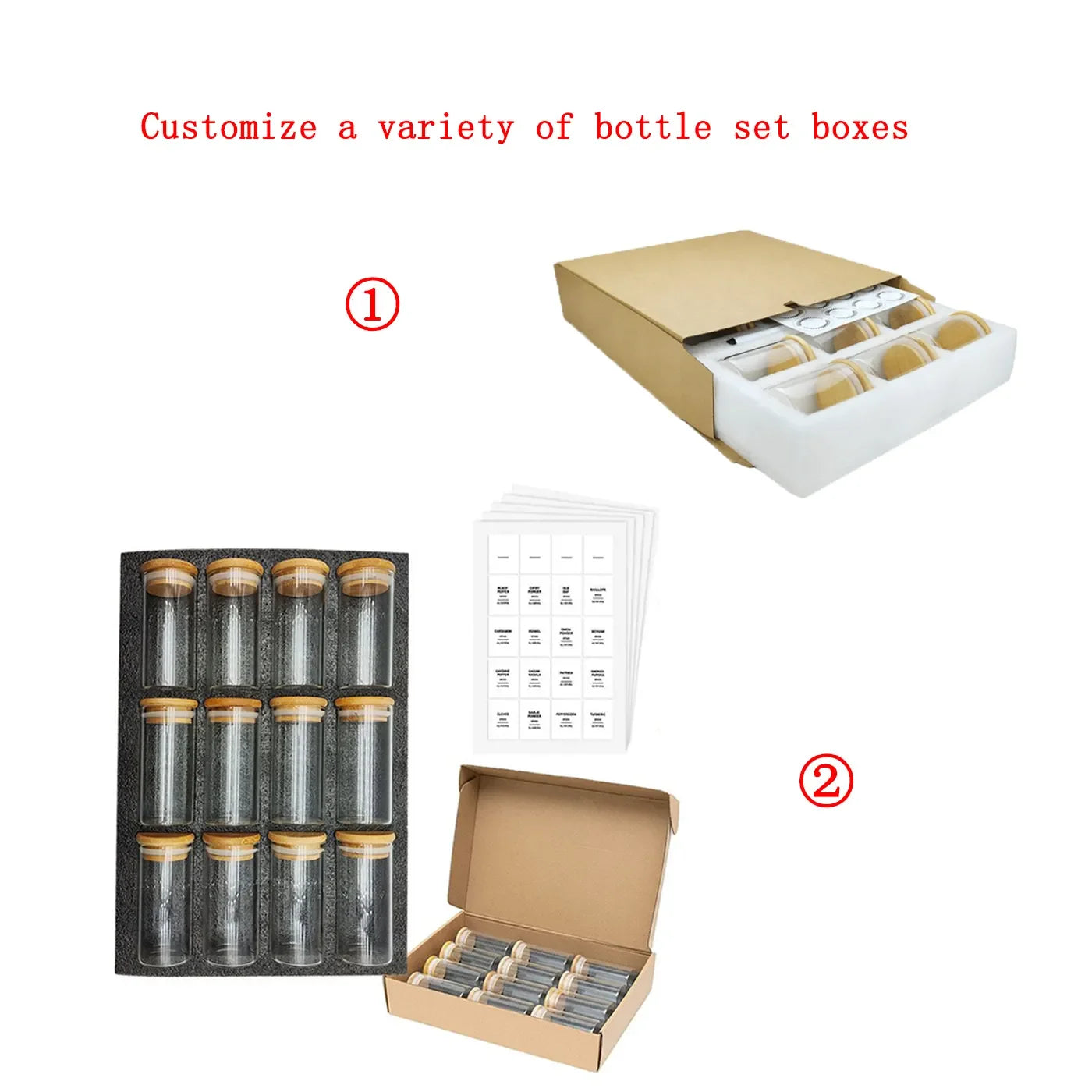 4 oz Frosted Bulk Small Glass Candle Jars with Bamboo Lid, Empty Candle Jars Candle Containers - 图片 6