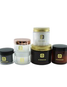 Luxury 15ml 30ml 50ml 100ml 250ml 8 oz Cosmetic Round Airtight Jar Face Cream Double Wall Plastic Jars With Lids