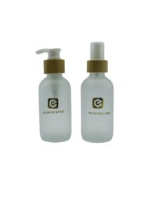 60ml Boston Glass Essential Oil & Eye Drop Bottle with Frosted Clear Glass Dropper Lotion Pump for Oil Carton Packed