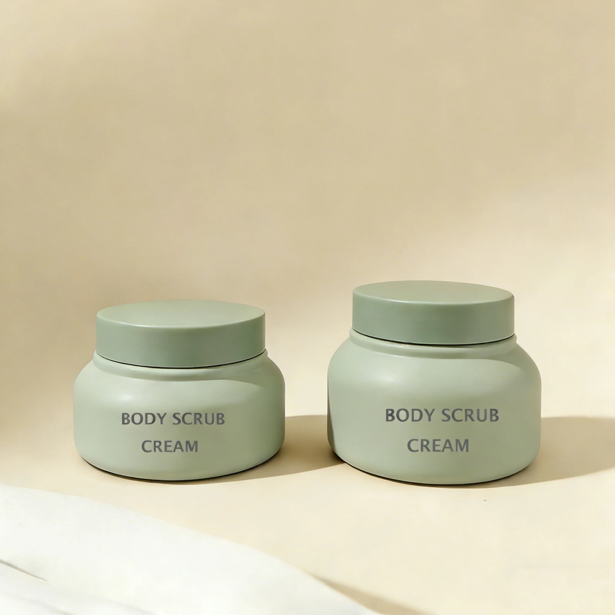 Screen Printed logo Empty Matte 200g 8 oz Body Cream Jar for Body Scrub 8oz Cosmetic Packaging
