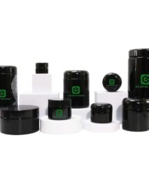 Luxury Black Cream Jars 5ml 15ml 30ml 50ml 100ml 200ml 250ml 500ml 1000ml Uv Cosmetic Glass Container Jar C888