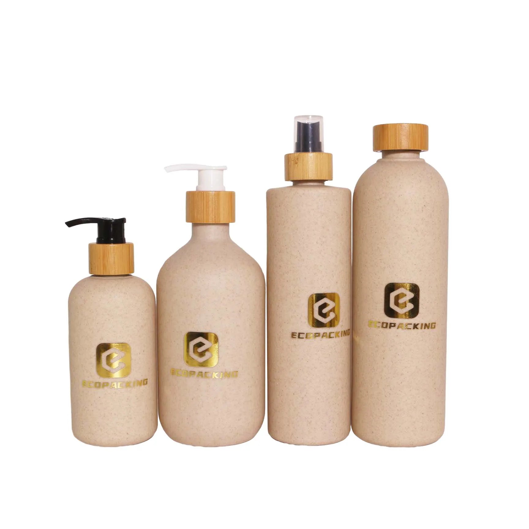Biodegradable PLA Lotion Shampoo Bottle Eco-Friendly Face Mask Hair Cream Cosmetic 50ml 100ml 30ml 250ml Screen Printed Custom - 图片 2
