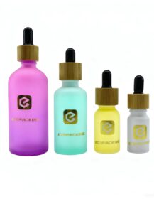 Hot Sale Glass Cosmetic Packaging Round Dropper Bottle 15ml 30ml 50ml 100ml Round Essential Oil Face Cream Bottle
