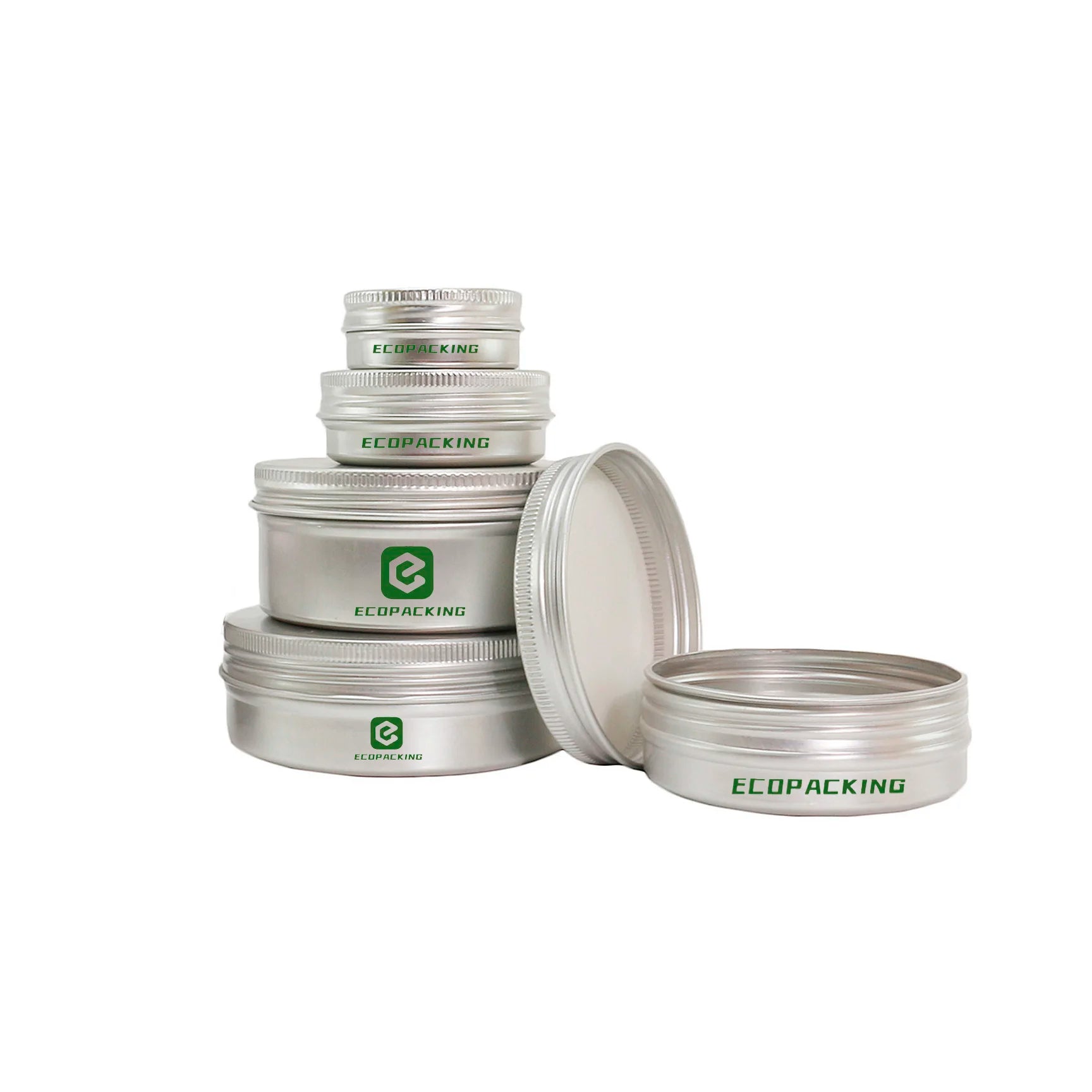High Quality 5ml 15ml 30g 50g 60g 100g Empty Aluminum Tin for Lip Balm Candle Aluminum Jar - 图片 7
