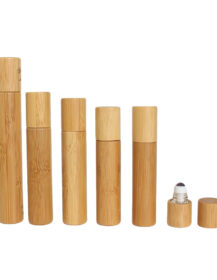 Luxury Empty Perfume Oil Roller Bottles 5ml 10ml 15ml Bamboo Roll on Bottle M888