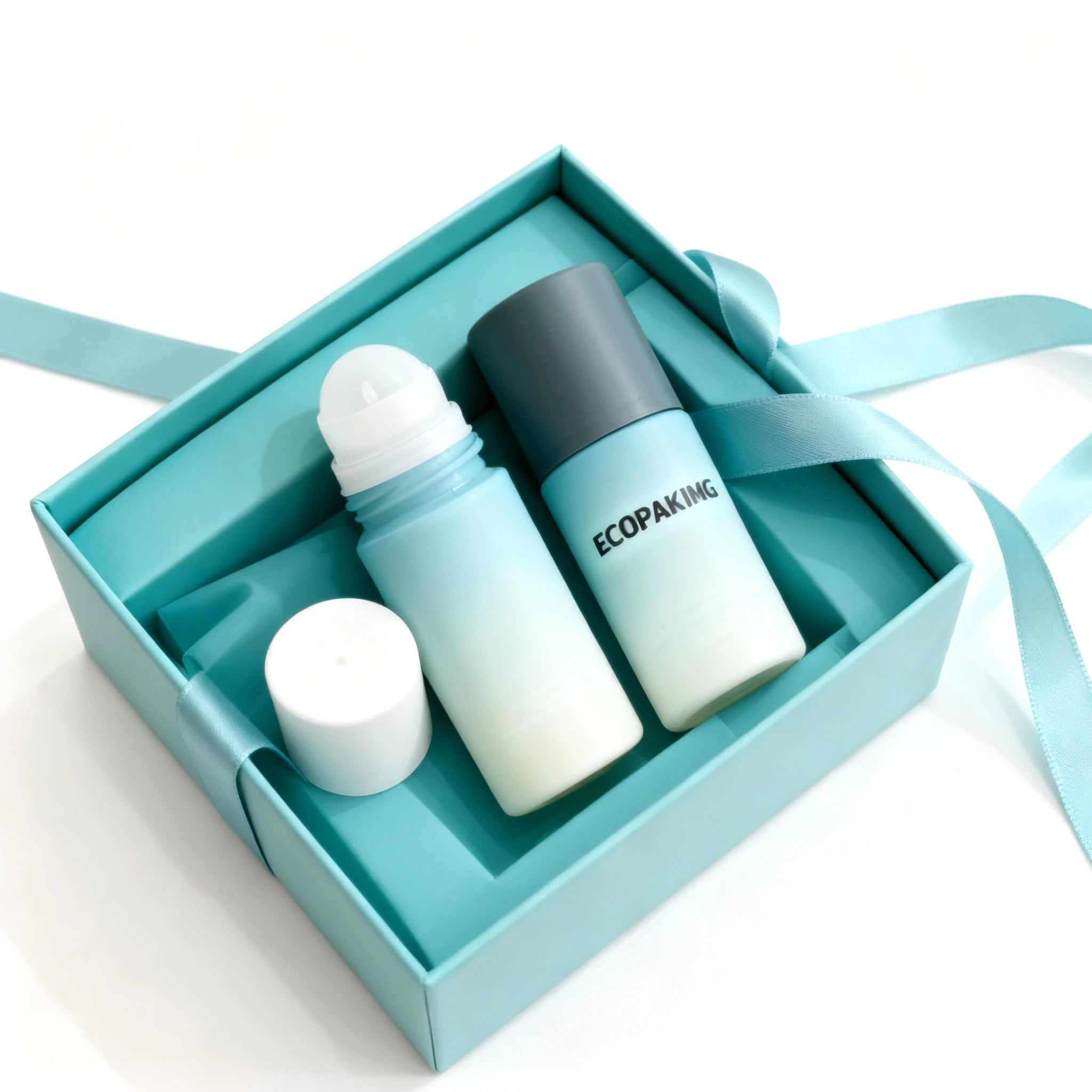Custom 30ml 50ml Glass Roll on Bottle Refillable Essential Oil Perfume Container with Roller Ball OEM Packaging