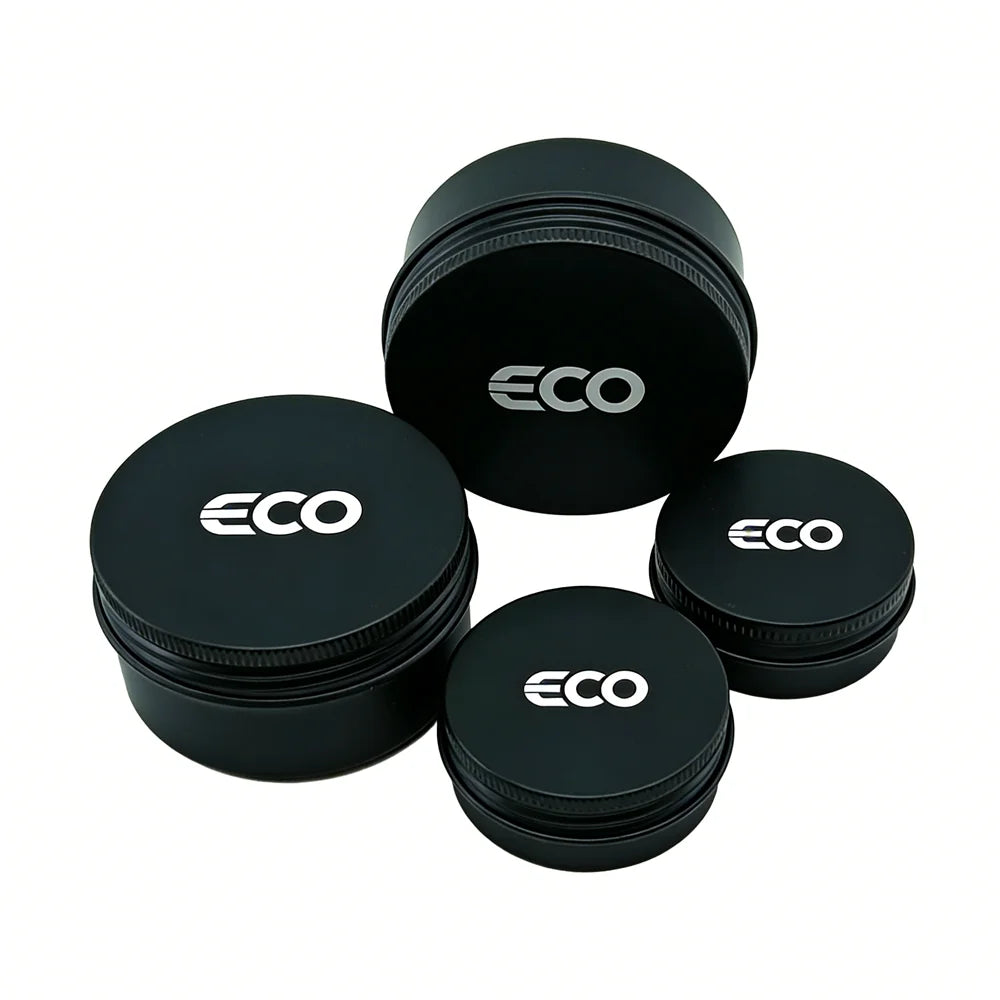 Manufacturer Custom Matte Black Aluminum Jar Tin 5ml 15ml 30ml 50ml 60ml 80ml 100ml 150ml 180ml 200ml 250ml