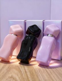 30ml Portable Refillable Glass Perfume Bottle with Silk Screen Printing Screw Spray Atomizer Candy Color