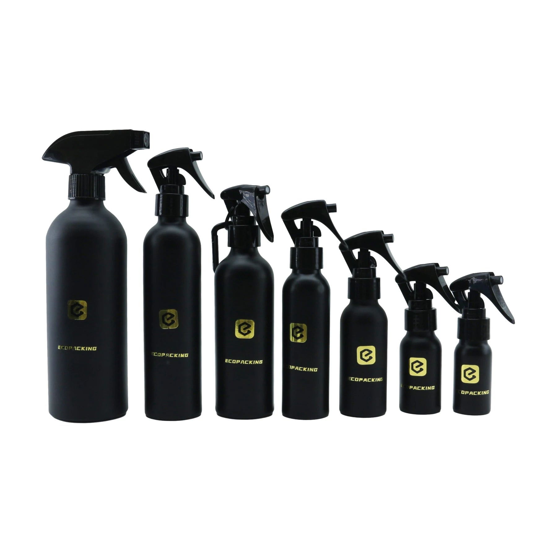 15ml 30ml 50ml 100ml 150ml 200ml 250ml 300ml 350ml 500ml 1000ml Matte Black Aluminum Bottle Cosmetic Shampoo Pump Spray Bottle - 图片 2