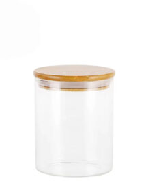 Wholesale 2 oz 4 oz 8 oz 16 oz 500ml Candle Jar clear Thick Glass Candle Jar With Bamboo Lid