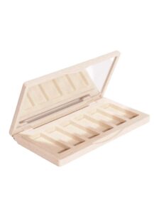 Biodegradable Empty Wheat Straw Custom Eyeshadow Palette Screen Printing 12/6 Colors Private Label Option Lotion Shampoo