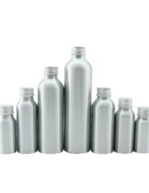 Customized Logo Aluminum Shampoo Cosmetic Perfume Bottles Food Grade Empty 100ml 200ml 500ml Packaging B8888