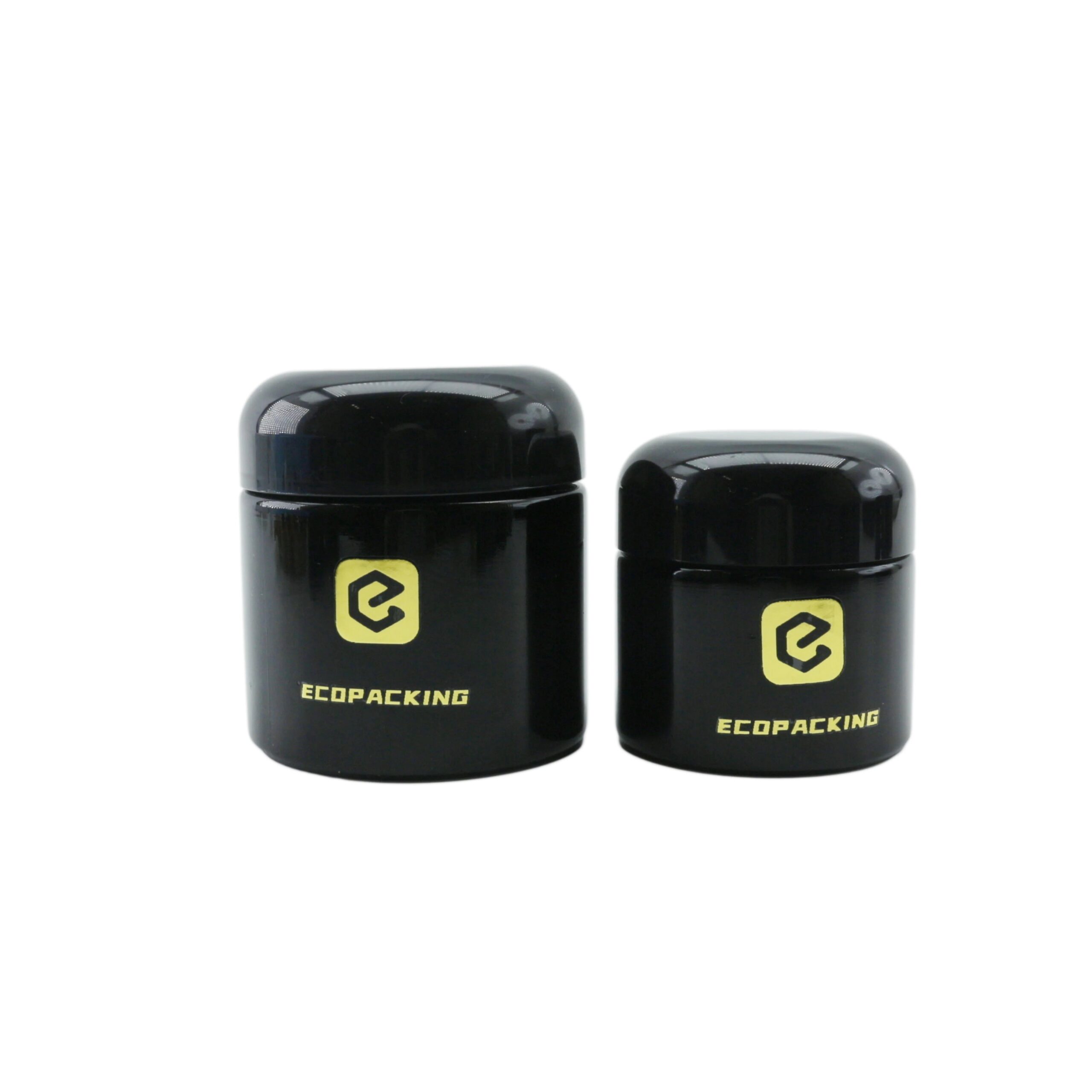 Uv Glass Violet Glass Jars 100 Gram Cosmetic Cream Jars Black Glass Container 100 ml Jar for Cream - 图片 4