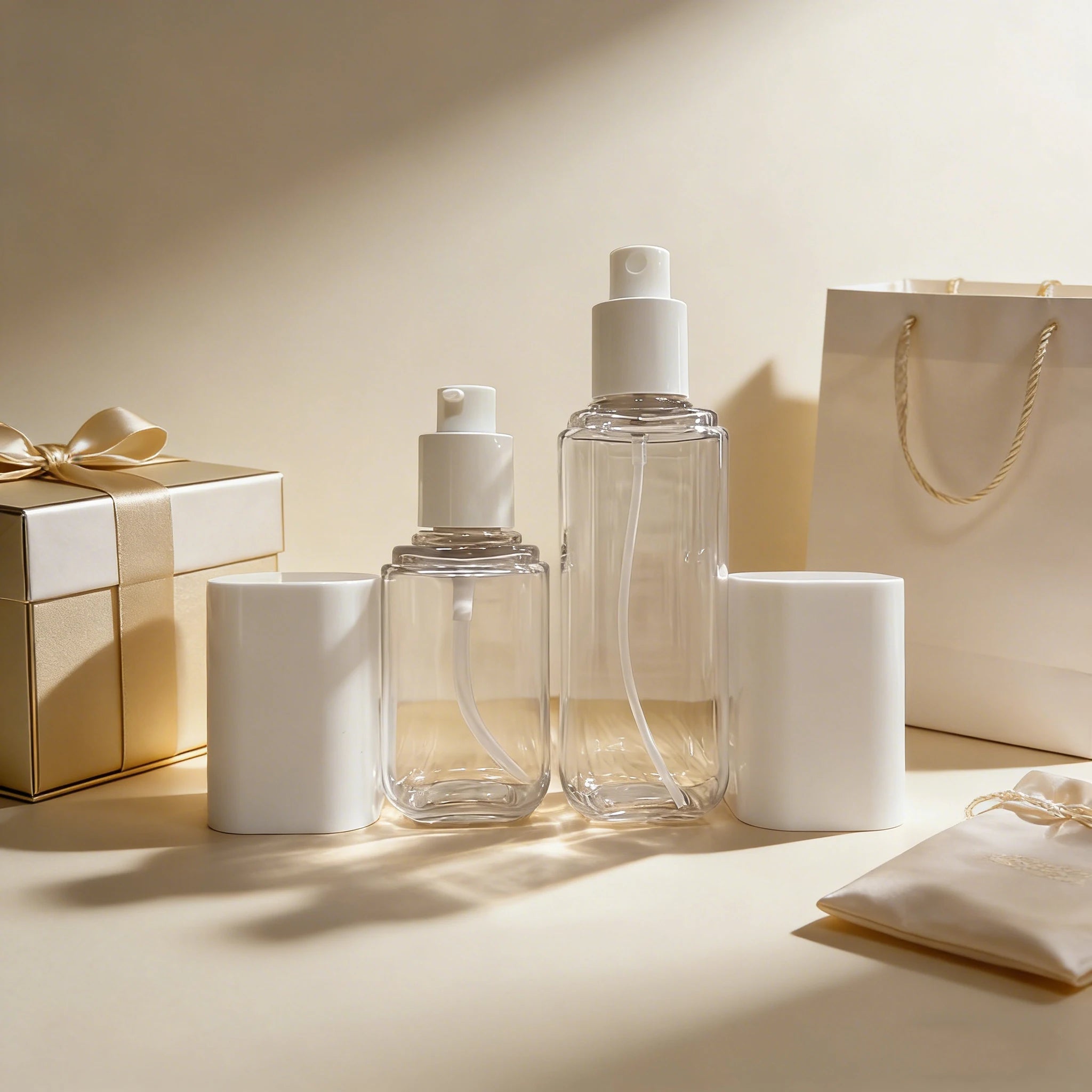 40ml 80ml 100ml 120ml Square Plastic Essential Oil Bottle Empty Lotion Container Refillable Thick Wall Plastic Serum Bottle - 图片 2