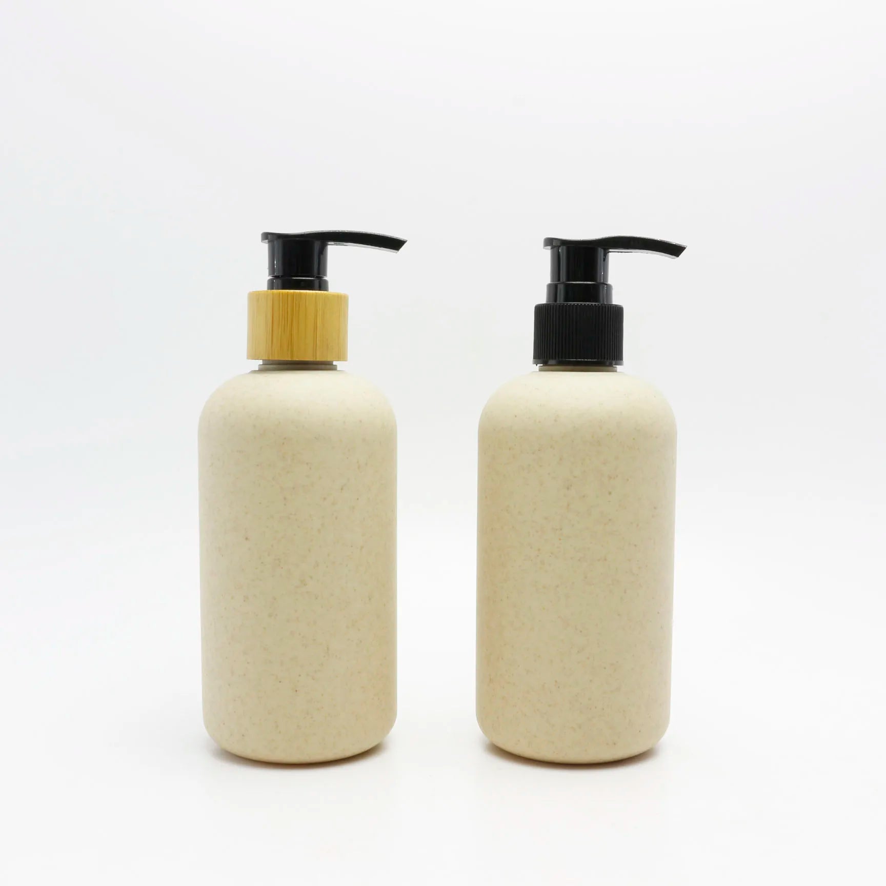 100ml 200ml 300ml Biodegradable Wheat Straw Shampoo Bottle and Conditioner Eco Friendly Plastic Shower Pump Bottle Dispenser - 图片 3