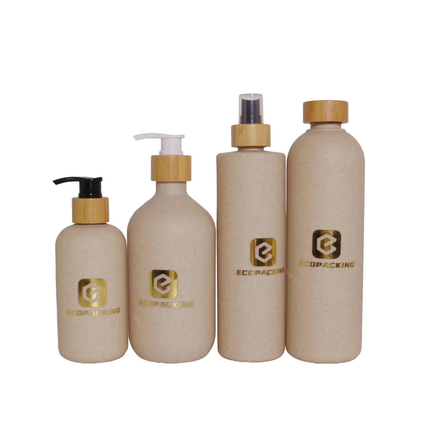 Custom Biodegradable Bottle Wheat Straw Shampoo Spray Shampoo Dispenser Bottle 100% Biodegradable PLA PBAT Bottle Available - 图片 3