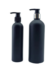 Hot Sale 1oz 4oz 8oz 16oz 250ml 300ml 500ml Frosted Matte Black Aluminium Pump Shampoo Lotion Bottle Cap