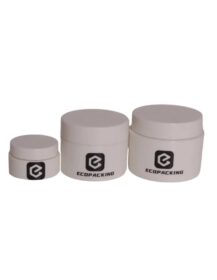 Eco Friendly Biodegradable Wheat Straw Cream Jar Empty Plastic Cosmetic Jar 30ml 50ml 100ml 250ml